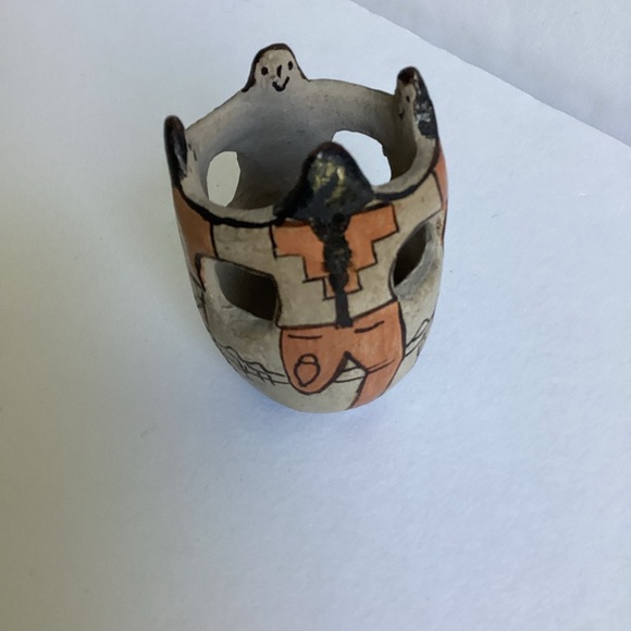 Tohono O’odham Native American Friendship Bowl Vase Angea Pottery Southwest - Picture 14 of 14